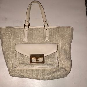 Marc by Marc Jacobs- cream tote with gold hardware